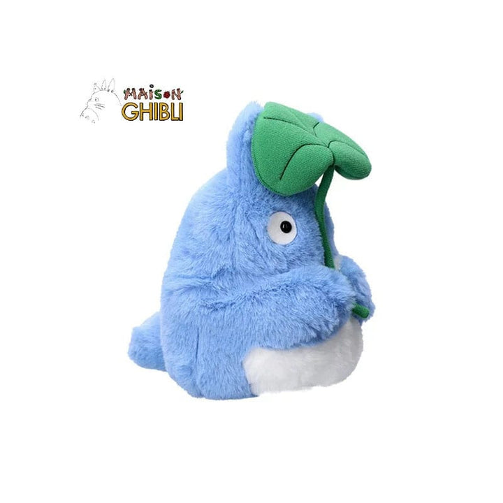 totoropapa Studio Ghibli Grey Totoro Plush With Leaf (21cm) by Sun Arrow