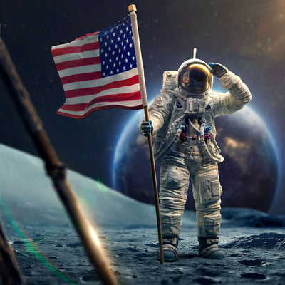 NASA Art Scale Statue 1/10 Apollo 11 Astronaut 23cm - Scale Statue - Iron Studios - Hobby Figures UK
