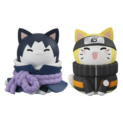Naruto Mega Cat Project Trading Figures Naruto & Sasuke Limited Ver. - Mini Figures - Megahouse - Hobby Figures UK