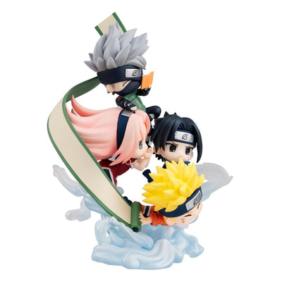 Naruto Shippuden FigUnity PVC Mini Statue Gather here, Team 7 13cm (with gift) - Mini Figures - Megahouse - Hobby Figures UK