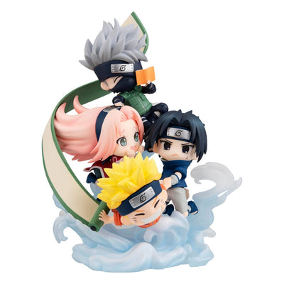 Naruto Shippuden FigUnity PVC Mini Statue Gather here, Team 7 13cm - Mini Figures - Megahouse - Hobby Figures UK