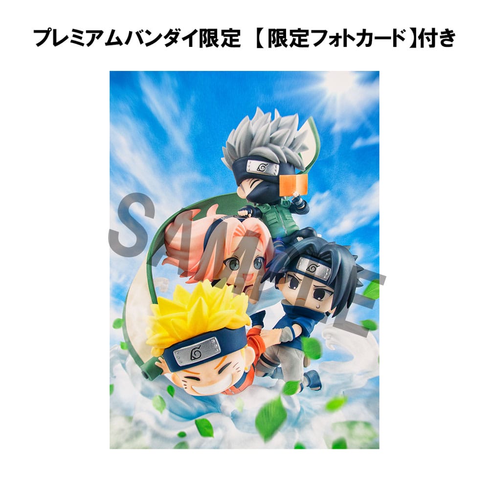 Naruto Shippuden FigUnity PVC Mini Statue Gather here, Team 7 13cm (with gift) - Mini Figures - Megahouse - Hobby Figures UK