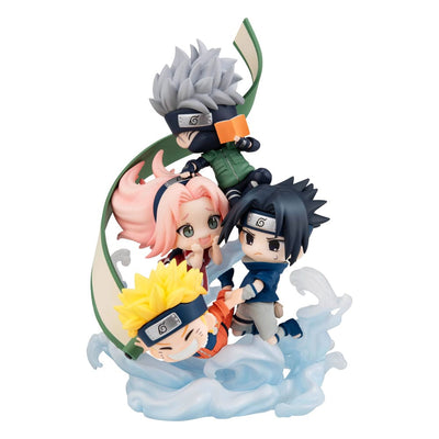 Naruto Shippuden FigUnity PVC Mini Statue Gather here, Team 7 13cm - Mini Figures - Megahouse - Hobby Figures UK