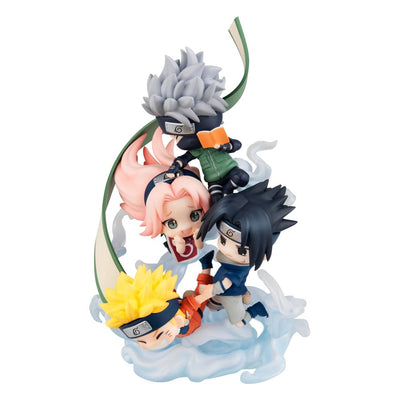 Naruto Shippuden FigUnity PVC Mini Statue Gather here, Team 7 13cm - Mini Figures - Megahouse - Hobby Figures UK