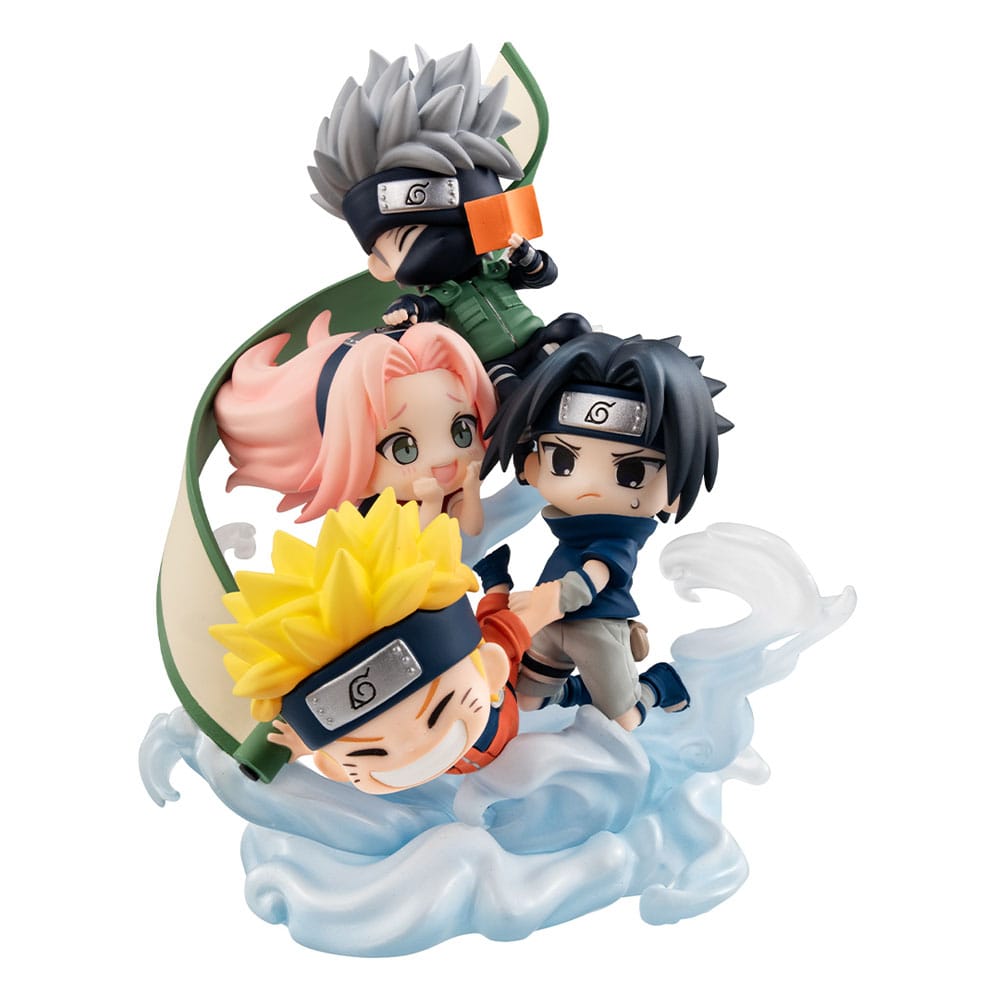 Naruto Shippuden FigUnity PVC Mini Statue Gather here, Team 7 13cm (with gift) - Mini Figures - Megahouse - Hobby Figures UK