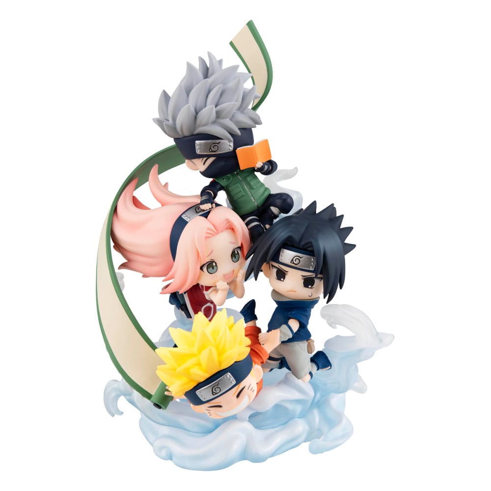 Naruto Shippuden FigUnity PVC Mini Statue Gather here, Team 7 13cm - Mini Figures - Megahouse - Hobby Figures UK