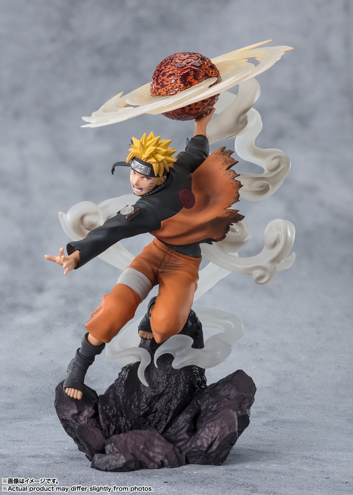 Naruto Shippuden Figuarts ZERO Extra Battle PVC Statue Naruto Uzumaki-Sage Art: Lava Release Rasenshuriken 24cm - Scale Statue - Bandai Tamashii Nations - Hobby Figures UK