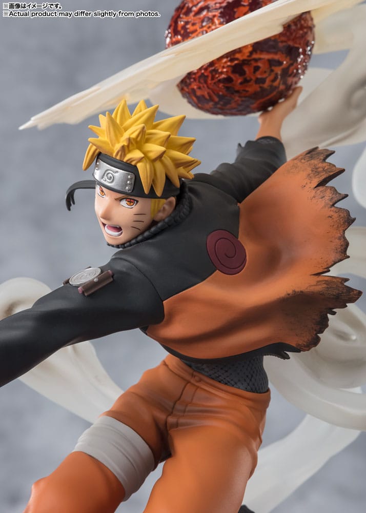 Naruto Shippuden Figuarts ZERO Extra Battle PVC Statue Naruto Uzumaki-Sage Art: Lava Release Rasenshuriken 24cm - Scale Statue - Bandai Tamashii Nations - Hobby Figures UK