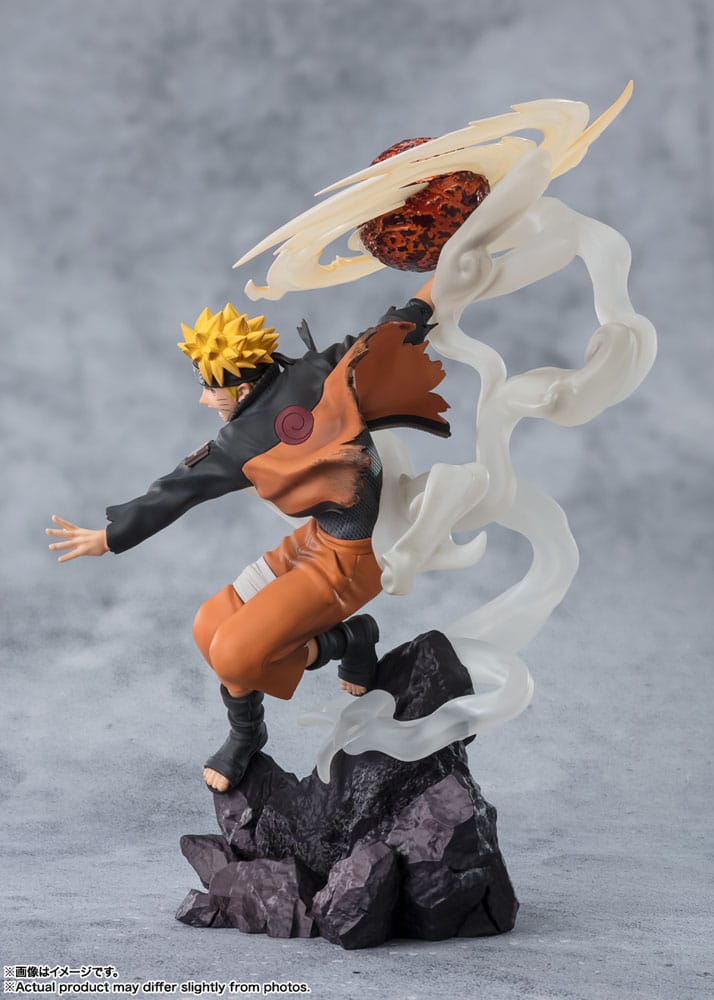 Naruto Shippuden Figuarts ZERO Extra Battle PVC Statue Naruto Uzumaki-Sage Art: Lava Release Rasenshuriken 24cm - Scale Statue - Bandai Tamashii Nations - Hobby Figures UK