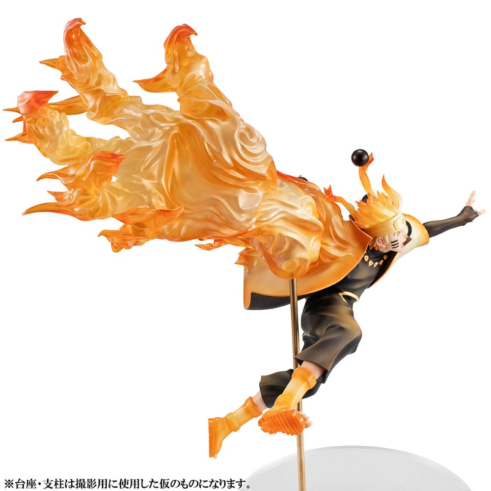 Naruto Shippuden G.E.M. Series PVC Statue 1/8 Naruto Uzumaki Six Paths Sage Mode 15th Anniversary Ver. 29cm - Scale Statue - Megahouse - Hobby Figures UK