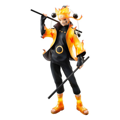 Naruto Shippuden G.E.M. Series PVC Statue Naruto Uzumaki Six Paths Sage Mode 15th Anniversary Ver. 22cm - Scale Statue - Megahouse - Hobby Figures UK