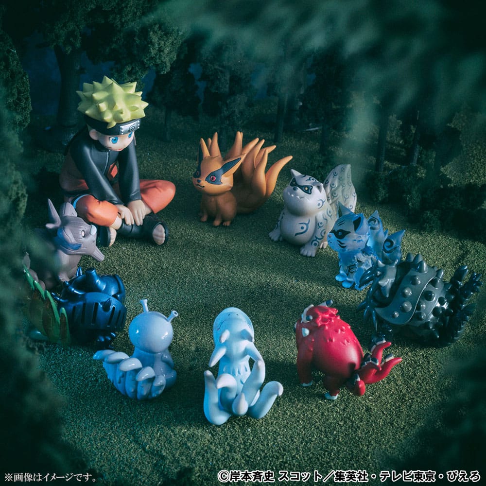 Naruto Shippuden Gaiden G.E.M. Series PVC Statue Naruto Uzumaki & Biju Set 7cm - Scale Statue - Megahouse - Hobby Figures UK