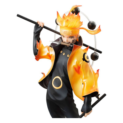 Naruto Shippuden G.E.M. Series PVC Statue Naruto Uzumaki Six Paths Sage Mode 15th Anniversary Ver. 22cm - Scale Statue - Megahouse - Hobby Figures UK