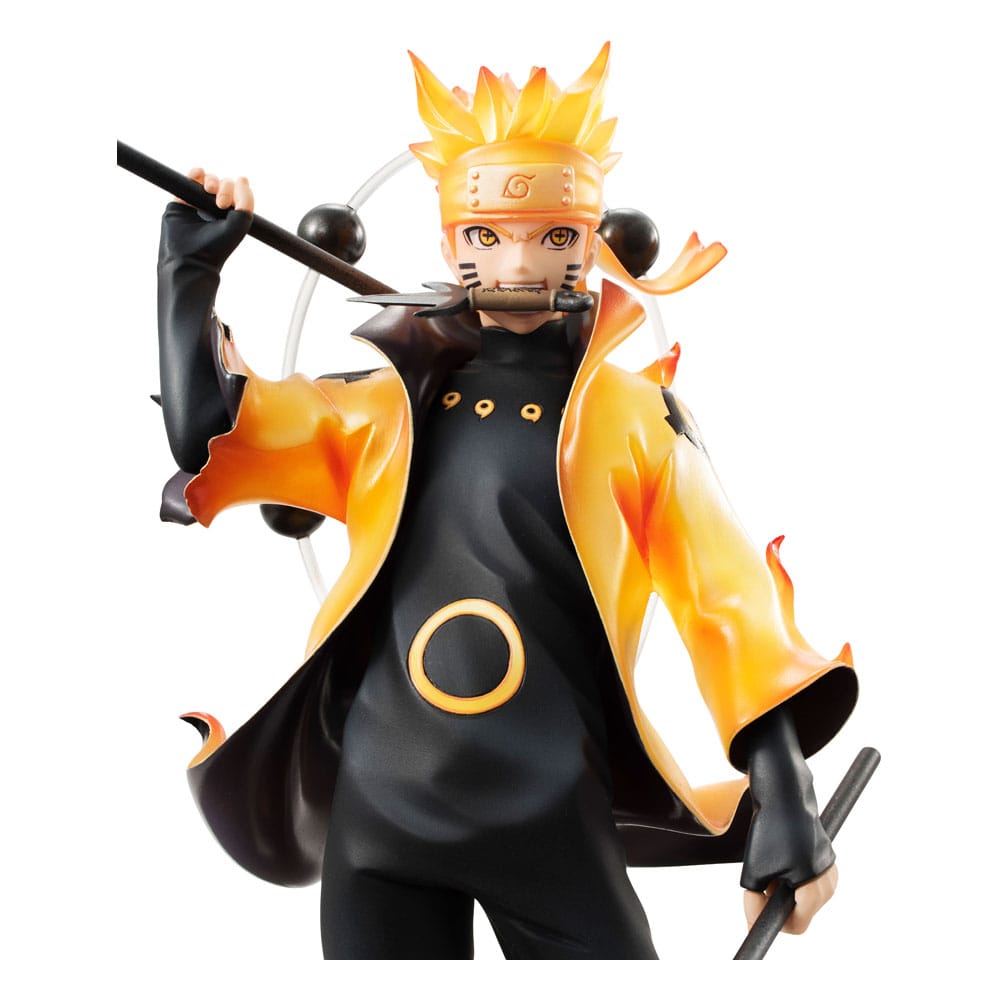 Naruto Shippuden G.E.M. Series PVC Statue Naruto Uzumaki Six Paths Sage Mode 15th Anniversary Ver. 22cm - Scale Statue - Megahouse - Hobby Figures UK
