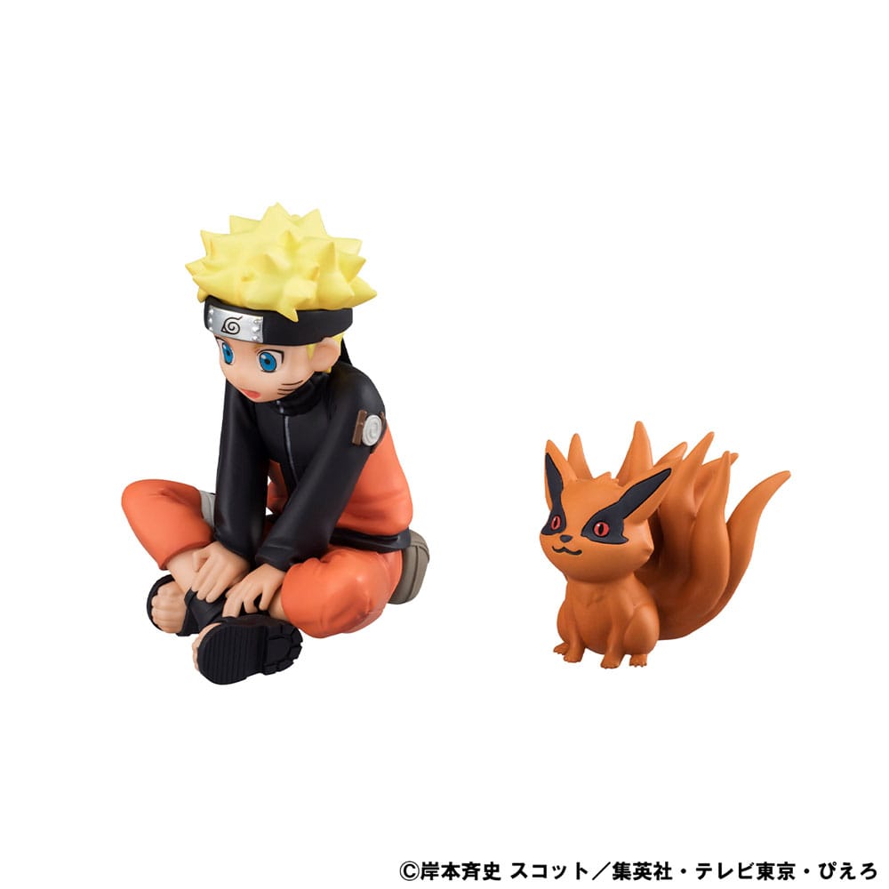 Naruto Shippuden Gaiden G.E.M. Series PVC Statue Naruto Uzumaki & Biju Set 7cm - Scale Statue - Megahouse - Hobby Figures UK