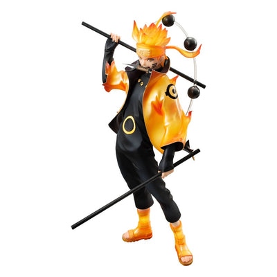 Naruto Shippuden G.E.M. Series PVC Statue Naruto Uzumaki Six Paths Sage Mode 15th Anniversary Ver. 22cm - Scale Statue - Megahouse - Hobby Figures UK