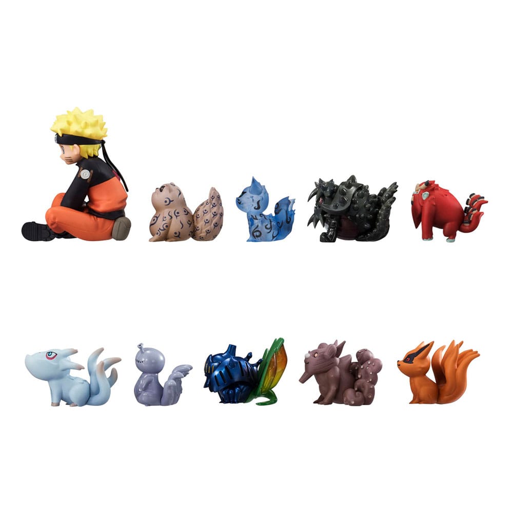 Naruto Shippuden Gaiden G.E.M. Series PVC Statue Naruto Uzumaki & Biju Set 7cm - Scale Statue - Megahouse - Hobby Figures UK