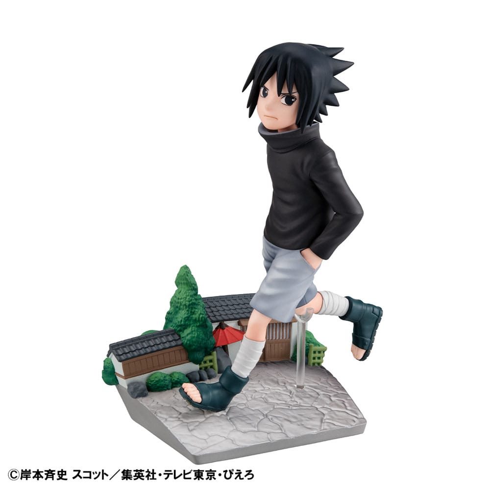 Naruto Shippuden G.E.M. Series PVC Statue Sasuke Uchiha GO! 14cm (with gift) - Scale Statue - Megahouse - Hobby Figures UK