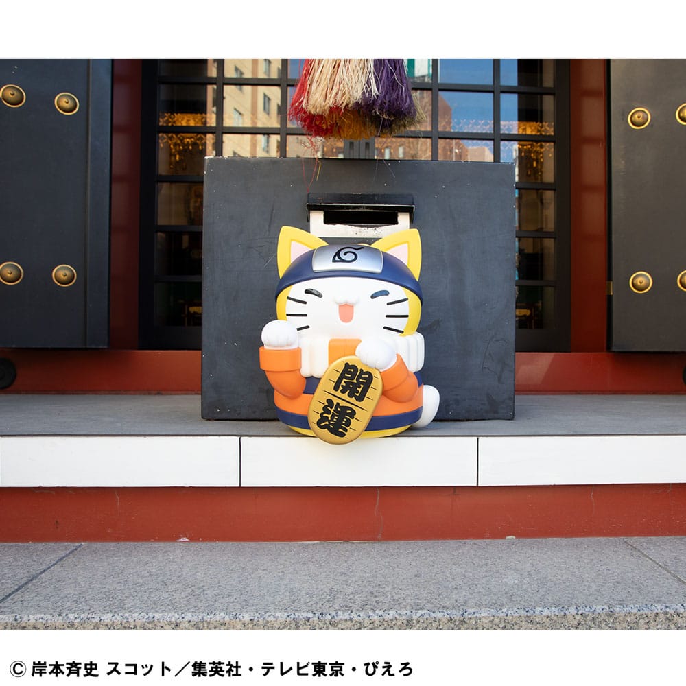 Naruto Shippuden Mega Cat Project Nyanto! The Big Nyaruto Series Trading Figure Nyaruto Fortune Cats Giant Ver. 34cm - Mini Figures - Megahouse - Hobby Figures UK