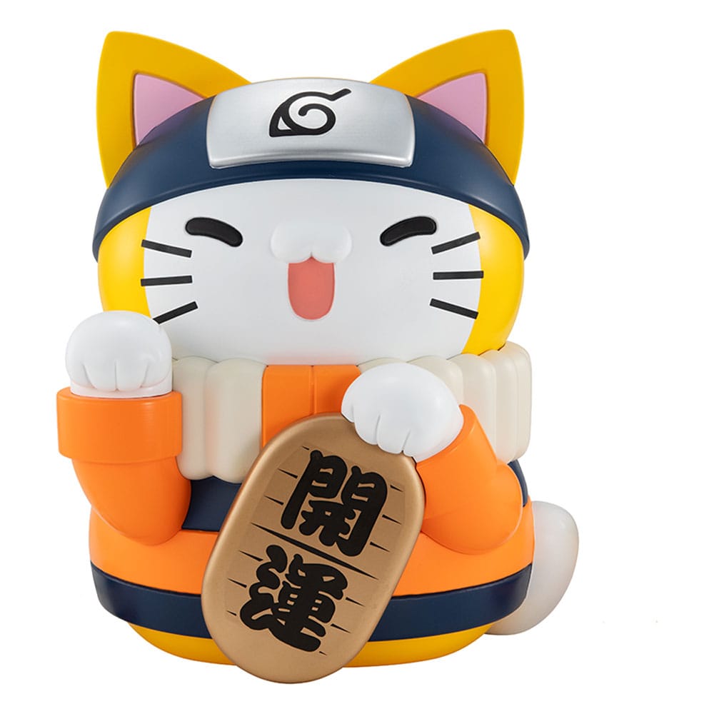 Naruto Shippuden Mega Cat Project Nyanto! The Big Nyaruto Series Trading Figure Nyaruto Fortune Cats Giant Ver. 34cm - Mini Figures - Megahouse - Hobby Figures UK