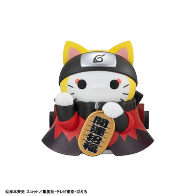 Naruto Shippuden Mega Cat Project Nyaruto! Trading Figures Fortune Cats Naruto Uzumaki & Friends Ver. 7cm Assortment (6) - Mini Figures - Megahouse - Hobby Figures UK