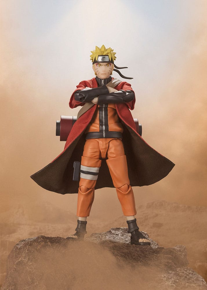 Naruto Shippuden S.H. Figuarts Action Figure Naruto Uzumaki (Sage Mode) - Savior of Konoha 15cm - Action Figures - Bandai Tamashii Nations - Hobby Figures UK