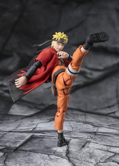 Naruto Shippuden S.H. Figuarts Action Figure Naruto Uzumaki (Sage Mode) - Savior of Konoha 15cm - Action Figures - Bandai Tamashii Nations - Hobby Figures UK