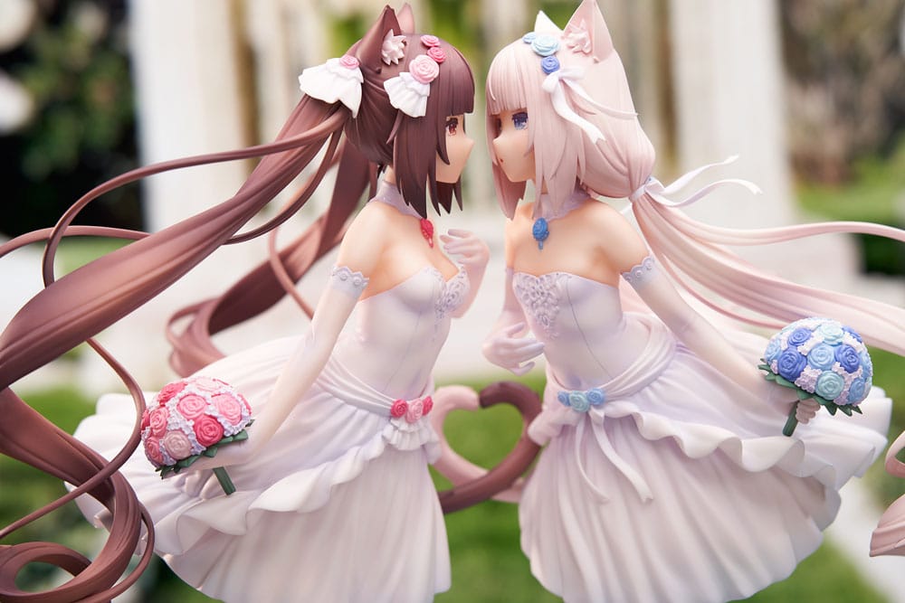 Nekopara PVC Statue 1/7 Nekopara Chocola & Vanilla Dream of Eden Ver. 23cm - Scale Statue - APEX - Hobby Figures UK