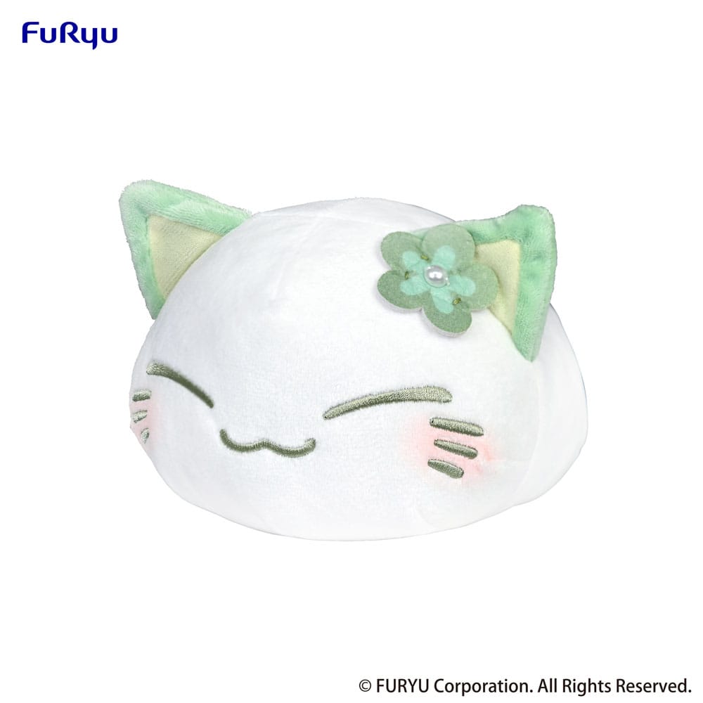 Nemuneko Cat Plush Figure Green 18cm - Plush - Furyu - Hobby Figures UK