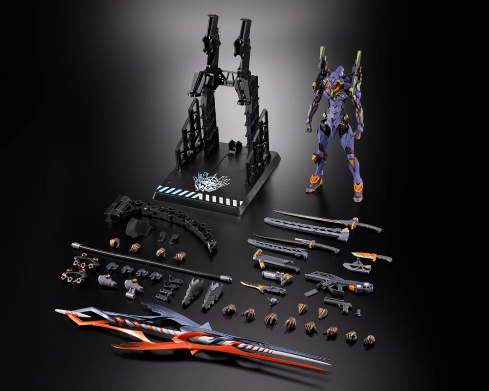 Neon Genesis Evangelion Metal Build Action Figure Eva Test Type-01 30th with the Spear of Gaius 22cm - Action Figures - Bandai Tamashii Nations - Hobby Figures UK