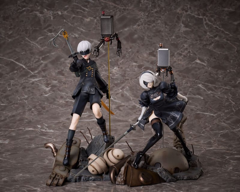 NieR:Automata 1/7 Statue PVC 9S Deluxe Version 23cm - Scale Statue - Aniplex - Hobby Figures UK