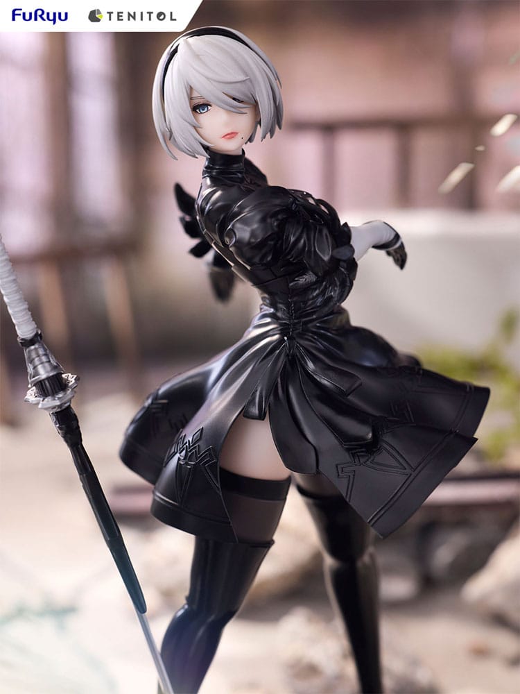NieR:Automata Tenitol PVC Statue 2B Ver1.1a 22cm – Hobby Figures