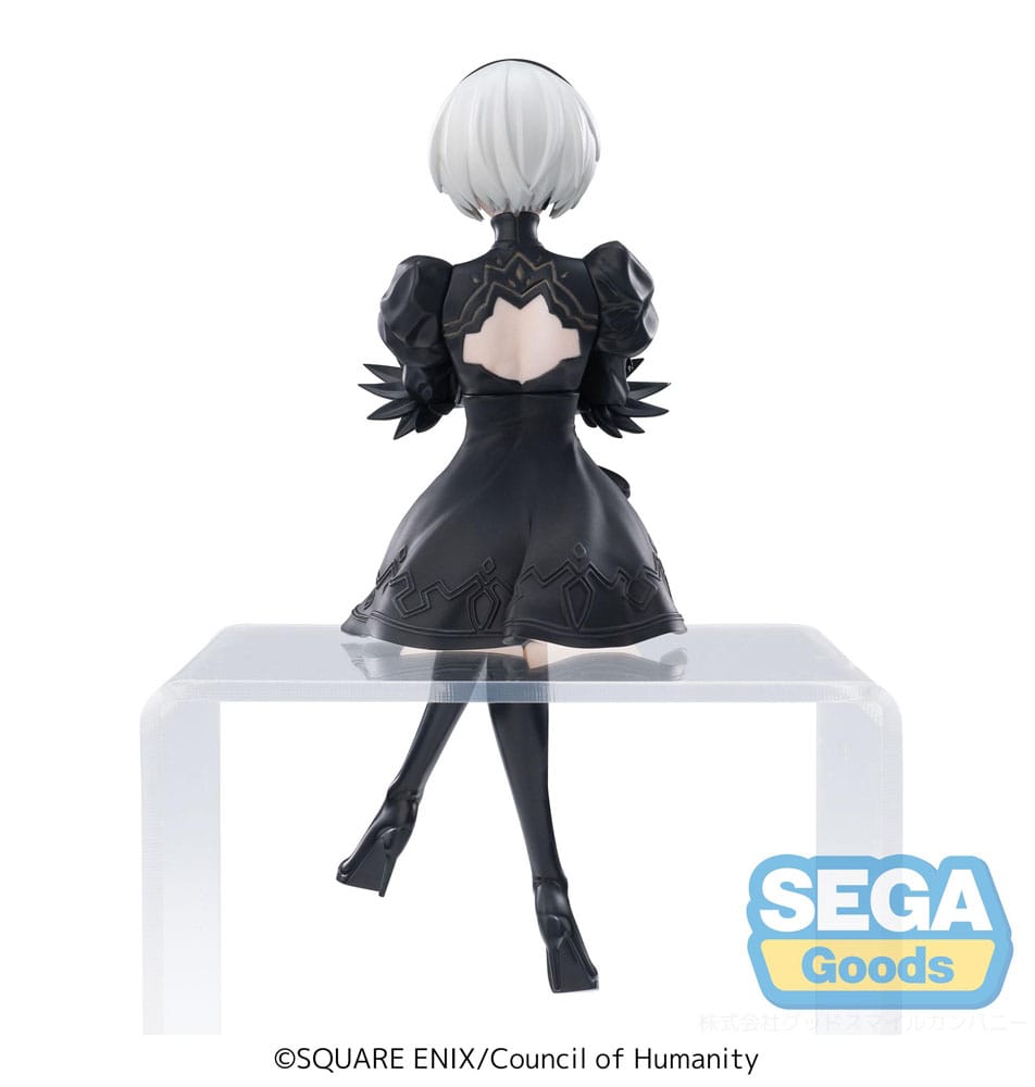 NieR:Automata Ver1.1a PM Perching PVC Statue 2B 13cm - Scale Statue - Sega - Hobby Figures UK