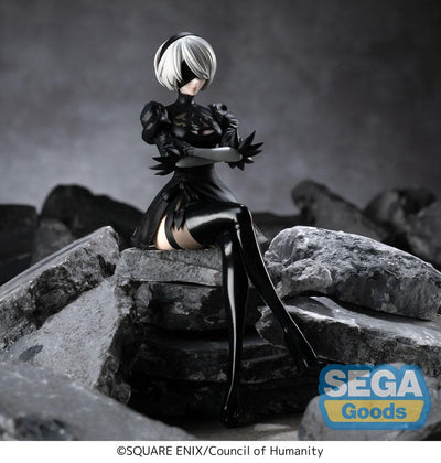 NieR:Automata Ver1.1a PM Perching PVC Statue 2B 13cm - Scale Statue - Sega - Hobby Figures UK