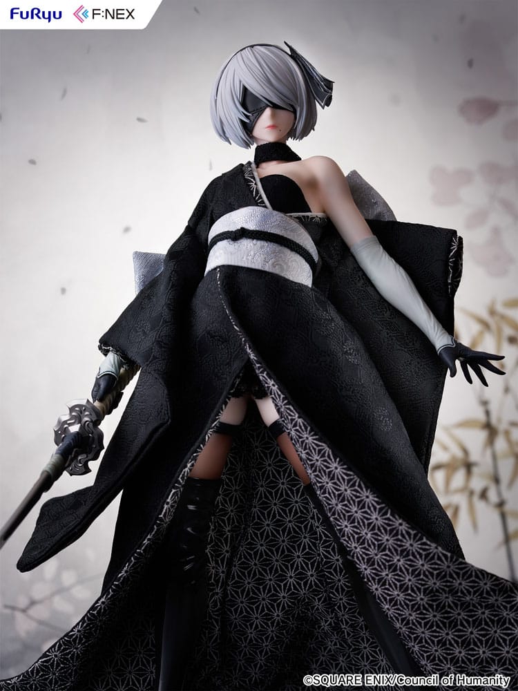 Nier: Automata Ver1.1a F:Nex PVC Statue 1/4 2B Japanese Doll 43cm - Scale Statue - Furyu - Hobby Figures UK
