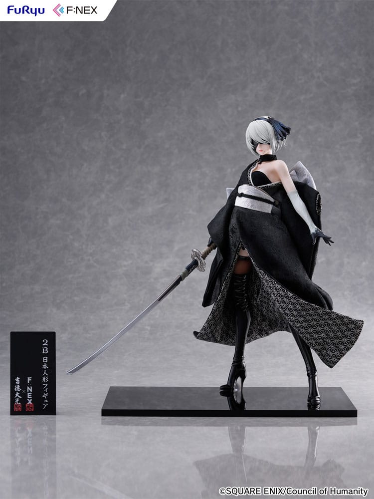 Nier: Automata Ver1.1a F:Nex PVC Statue 1/4 2B Japanese Doll 43cm - Scale Statue - Furyu - Hobby Figures UK