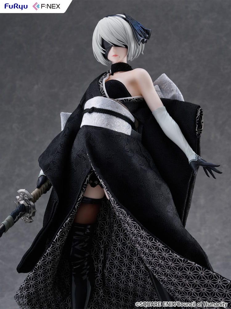 Nier: Automata Ver1.1a F:Nex PVC Statue 1/4 2B Japanese Doll 43cm - Scale Statue - Furyu - Hobby Figures UK