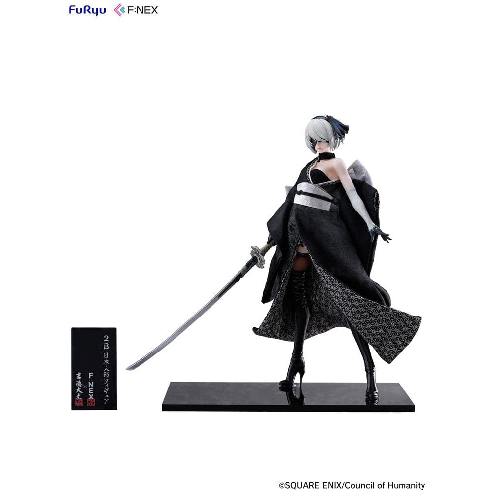 Nier: Automata Ver1.1a F:Nex PVC Statue 1/4 2B Japanese Doll 43cm - Scale Statue - Furyu - Hobby Figures UK