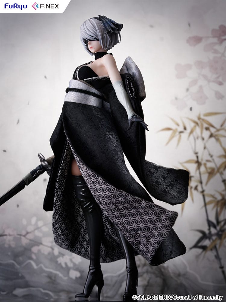 Nier: Automata Ver1.1a F:Nex PVC Statue 1/4 2B Japanese Doll 43cm - Scale Statue - Furyu - Hobby Figures UK