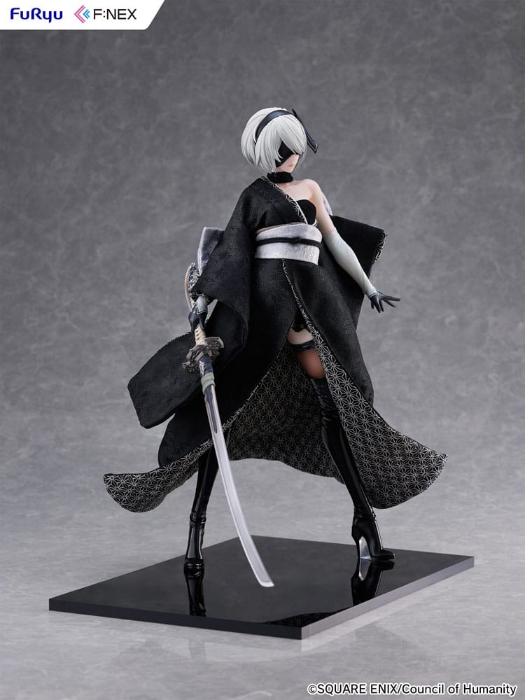 Nier: Automata Ver1.1a F:Nex PVC Statue 1/4 2B Japanese Doll 43cm - Scale Statue - Furyu - Hobby Figures UK