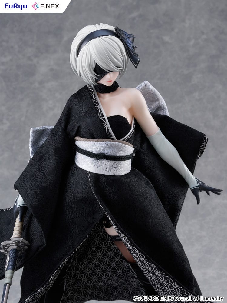 Nier: Automata Ver1.1a F:Nex PVC Statue 1/4 2B Japanese Doll 43cm - Scale Statue - Furyu - Hobby Figures UK
