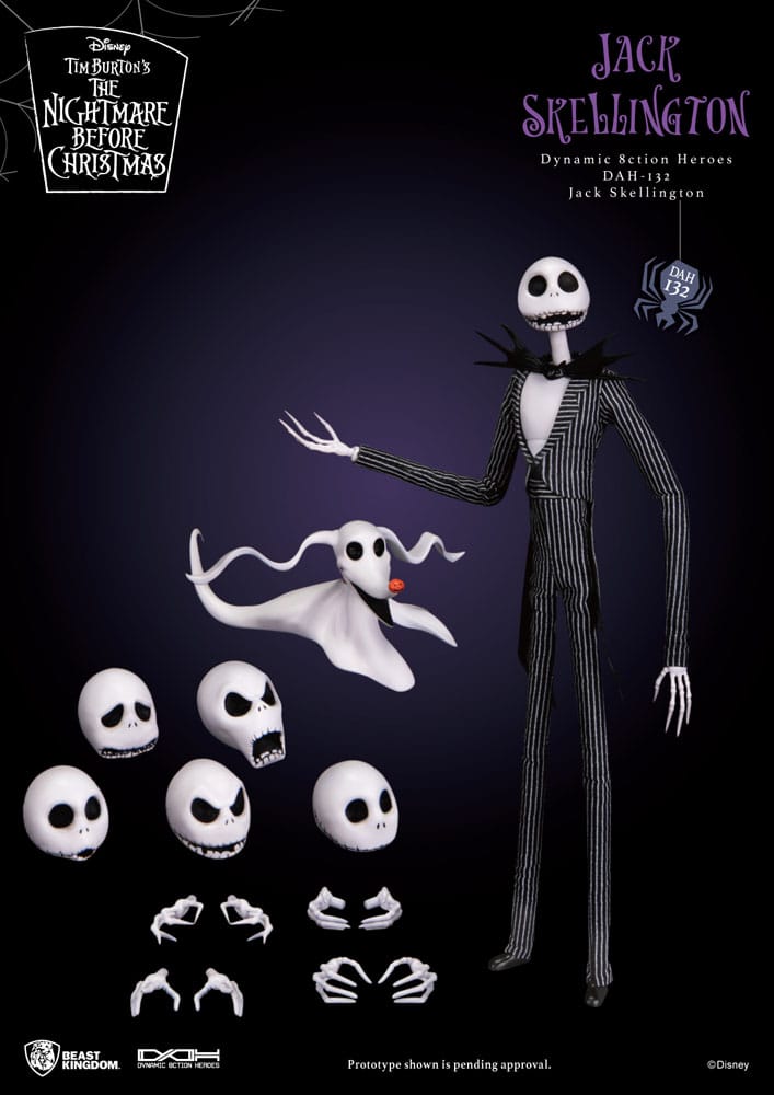 Nightmare before Christmas Dynamic 8ction Heroes Action Figure 1/9 Jack 21cm - Action Figures - Beast Kingdom Toys - Hobby Figures UK