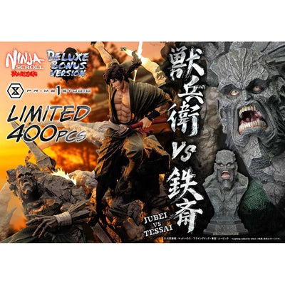 Ninja Scroll Ultimate Premium Masterline Series Statue 1/4 Jubei Versus Tessai Deluxe Bonus Version 101cm - Scale Statue - Prime 1 Studio - Hobby Figures UK