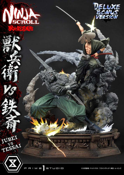 Ninja Scroll Ultimate Premium Masterline Series Statue 1/4 Jubei Versus Tessai Deluxe Bonus Version 101cm - Scale Statue - Prime 1 Studio - Hobby Figures UK