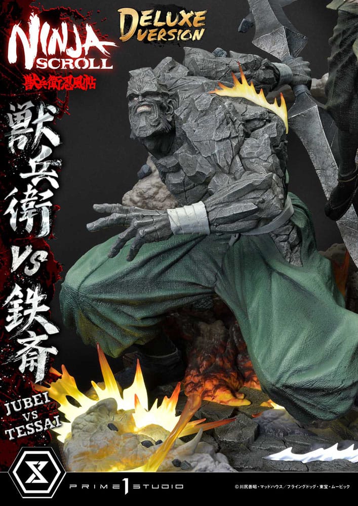Ninja Scroll Ultimate Premium Masterline Series Statue 1/4 Jubei Versus Tessai Deluxe Bonus Version 101cm - Scale Statue - Prime 1 Studio - Hobby Figures UK