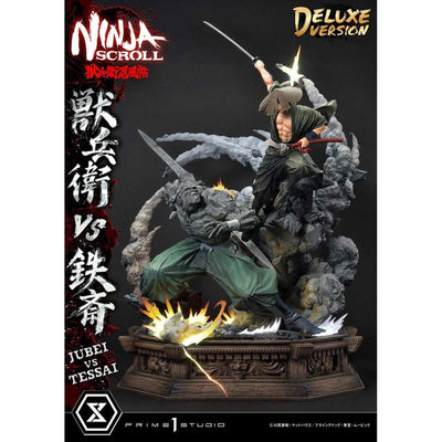 Ninja Scroll Ultimate Premium Masterline Series Statue 1/4 Jubei Versus Tessai Deluxe Bonus Version 101cm - Scale Statue - Prime 1 Studio - Hobby Figures UK