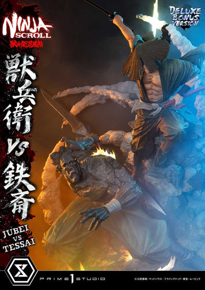 Ninja Scroll Ultimate Premium Masterline Series Statue 1/4 Jubei Versus Tessai Deluxe Bonus Version 101cm - Scale Statue - Prime 1 Studio - Hobby Figures UK