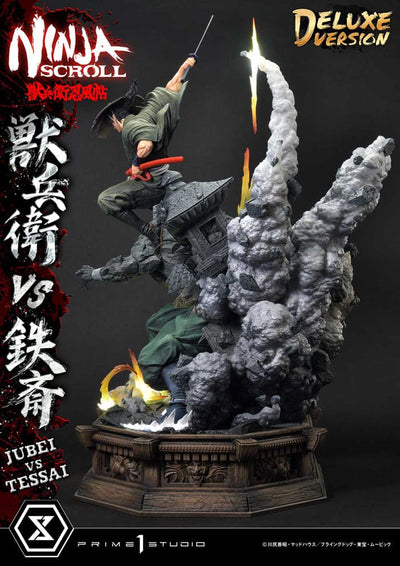 Ninja Scroll Ultimate Premium Masterline Series Statue 1/4 Jubei Versus Tessai Deluxe Bonus Version 101cm - Scale Statue - Prime 1 Studio - Hobby Figures UK