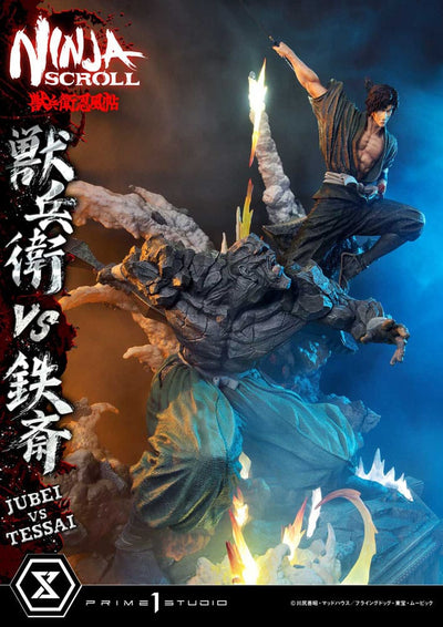 Ninja Scroll Ultimate Premium Masterline Series Statue 1/4 Jubei Versus Tessai Deluxe Bonus Version 101cm - Scale Statue - Prime 1 Studio - Hobby Figures UK