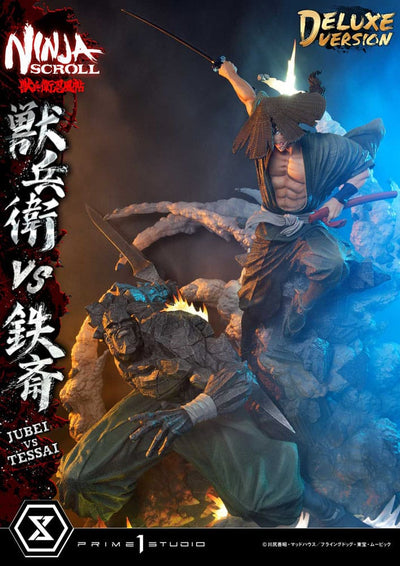 Ninja Scroll Ultimate Premium Masterline Series Statue 1/4 Jubei Versus Tessai Deluxe Bonus Version 101cm - Scale Statue - Prime 1 Studio - Hobby Figures UK